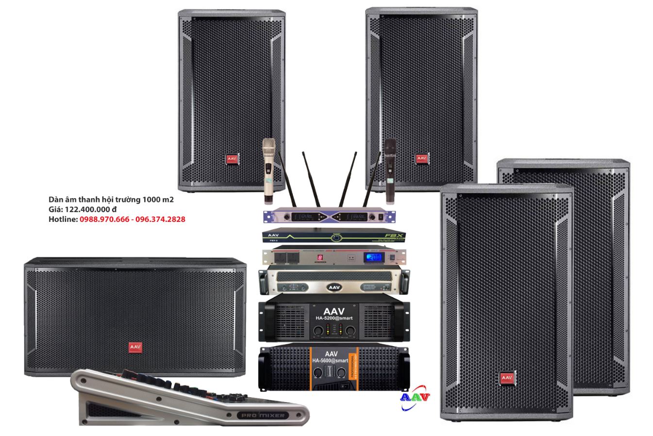 dàn âm thanh hội trường sân khấu chất lượng cao